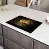 Glazen - Bloemen - Boeket - Kleuren Inductie beschermer vinyl 3mm klein -sfeer8