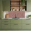 Geometrisch - Patroon - Rood keuken achterwand 2 middel 871 -sfeer3
