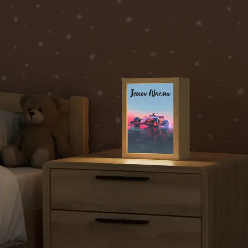 Formule 1 - Race  - Auto - Jongens Light Box met kabel (Kinderlampje) klein -sfeer1_kind