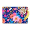 Bloemen - Blauw - Roze Placemat vinyl groot -zzzproduct_Kitchenyeah-website