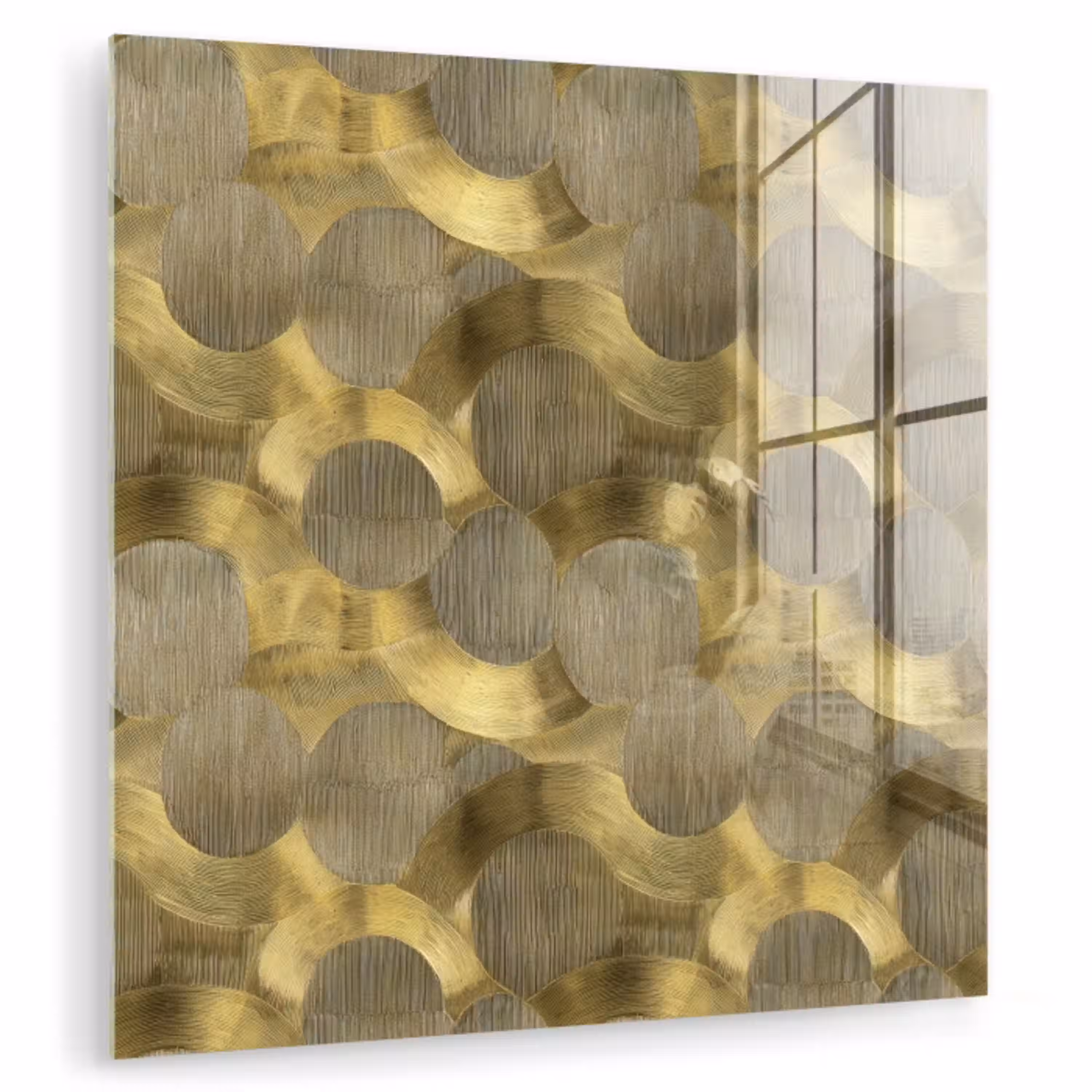 Modern - Geometrisch - Goud plexiglas 5mm klein 11 -zzzproduct_nieuw