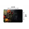 Glazen - Bakjes - Blaadjes - Kruiden Placemat vinyl groot -specs
