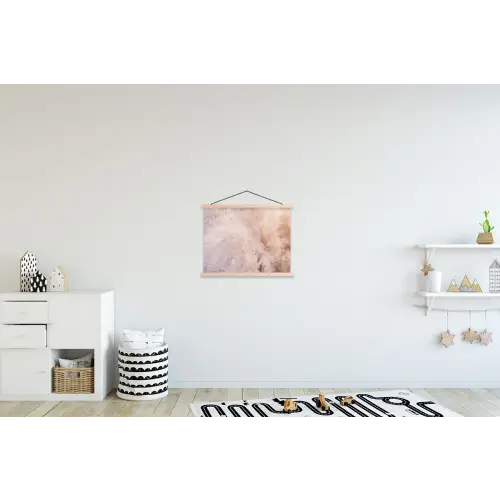 Pampagras met een zachte structuur uit de natuur textielposter latten blank klein -kinderkamer