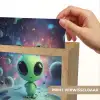 Alien - Groen - Planeten - Ruimte Light Box met kabel (Kinderlampje) klein -USP_websiteprintNL