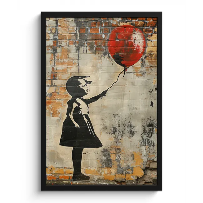 Photo Frame - Graffiti - Banksy - Girl - Street art