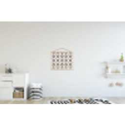 Bladvorm - Klassiek - Kleurrijk textielposter latten blank klein 122 -kinderkamer
