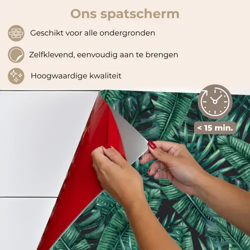 Jungle - Beplanting - Overlapping - Afsnijding keuken achterwand spatscherm klein 900 -spatscherm_NL