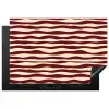 Golven - Rood - Patroon - Crème Inductie beschermer vinyl 3mm klein 276 -3d