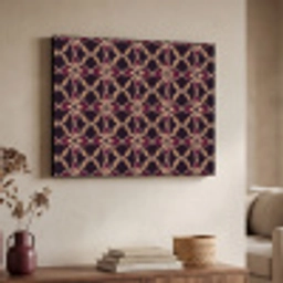 Symmetrisch - Tegel - Burgundy Textielframe zwart klein 947 -sfeer3
