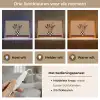 Minimalistisch - Vaas - Bloemen - Bruin Light Box met kabel (Tafellamp) klein -USP_lichtkleurNL