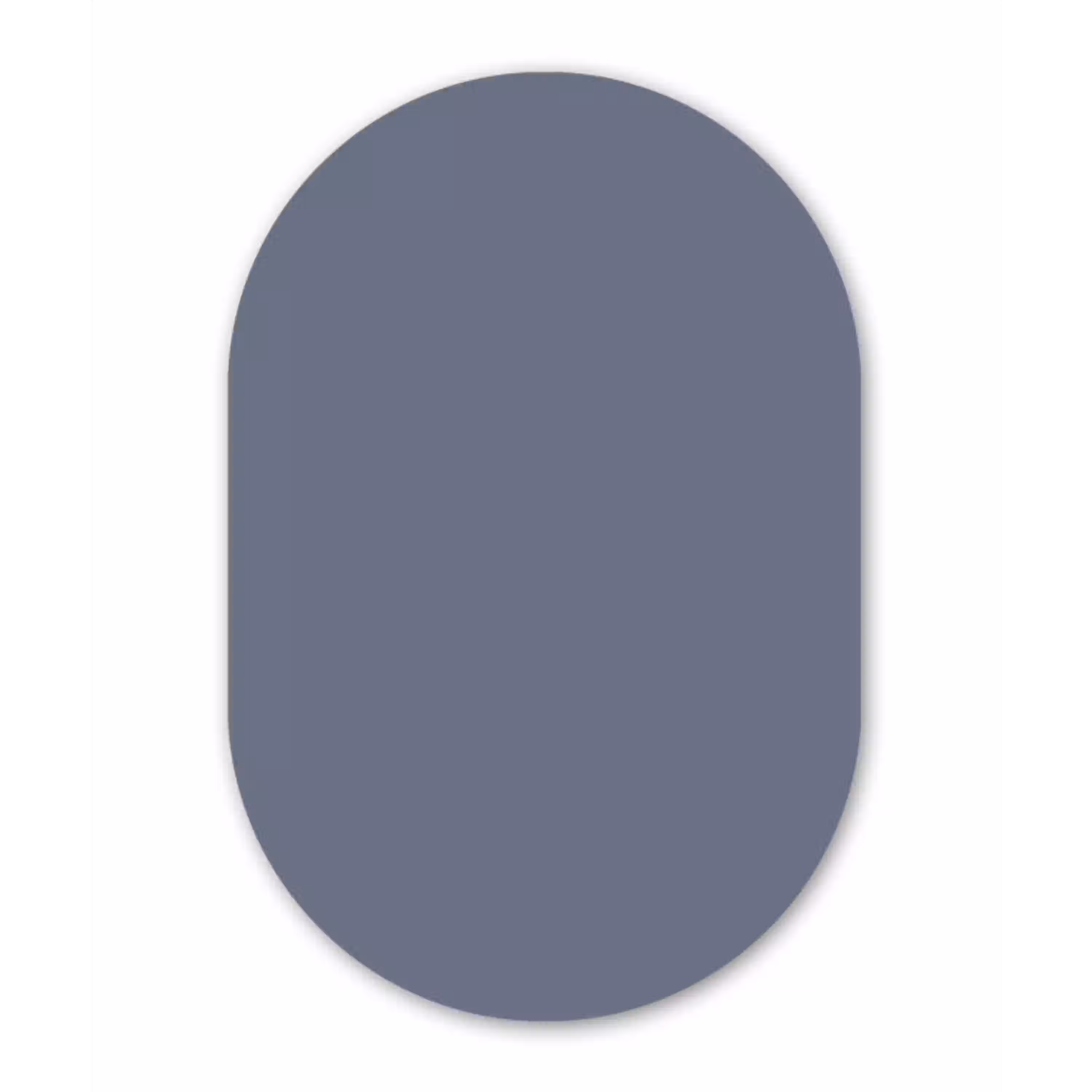 Slate - Whisper - Blauw Wandcirkel Ovaal Aluminium middel 839 -3d