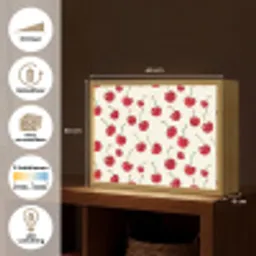 Kersen - Minimalistisch - Rood Light Box met batterij (Wandlamp) middel 907 -USP_websiteoverzichtNL