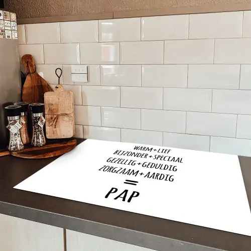 Quotes - Pap definitie - Spreuken - Vader Inductie beschermer vinyl 3mm klein -sfeer3