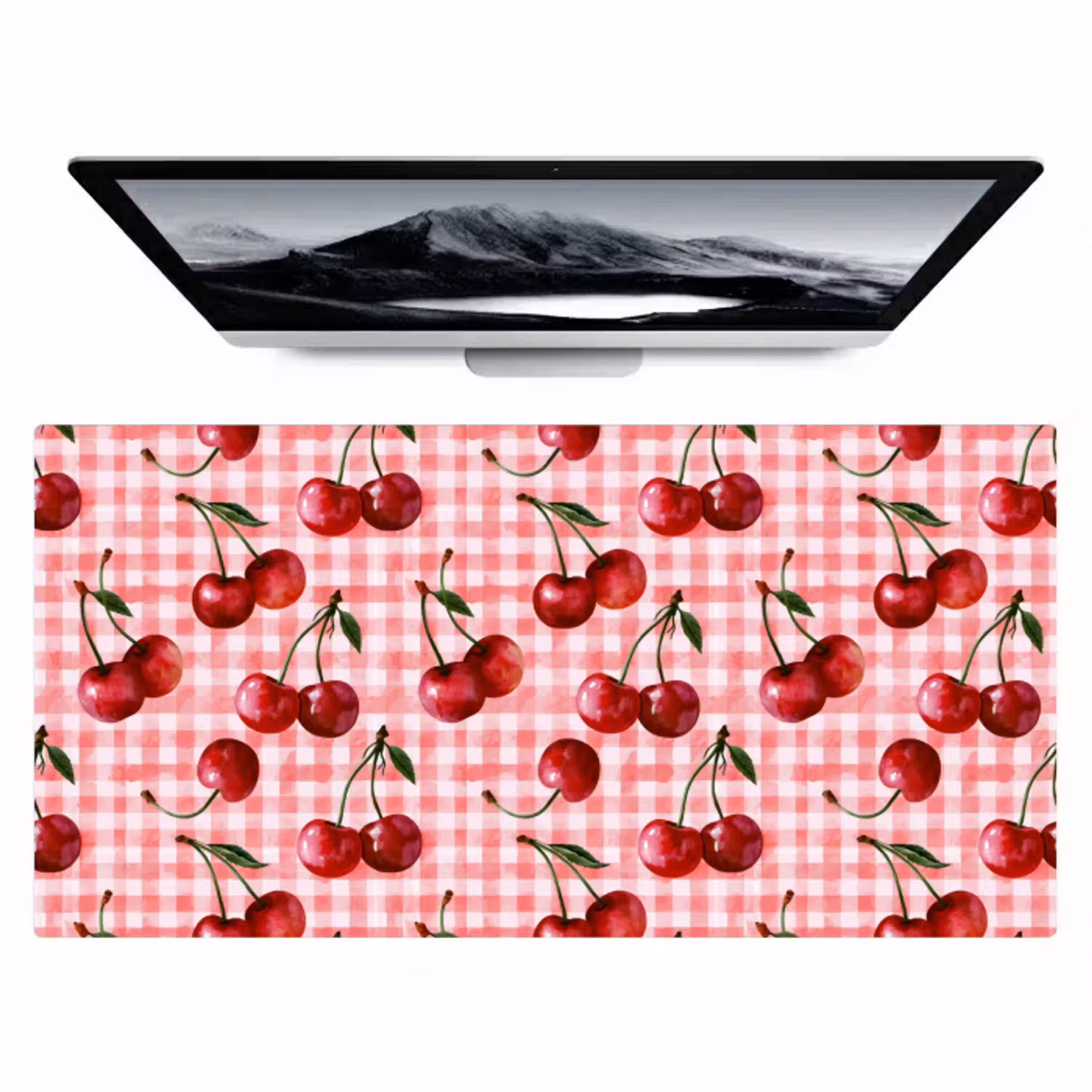 Kersen - Blokken - Rood Muismat XXL klein 681 -zzz3d