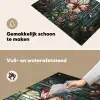Vlinder - Roze - Bloemen - Bladeren Inductie beschemer met haakjes klein -ky-schoon-nl