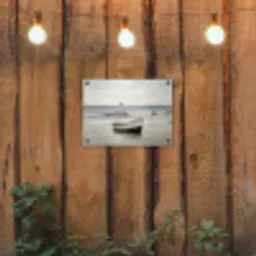 Roeiboot - Zee - Horizon tuinposter los doek klein -sfeer1
