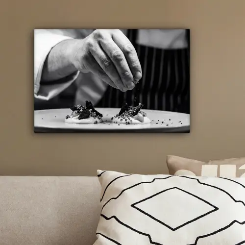 Chef - Garnering - Gerecht canvas 2cm klein -sfeer3