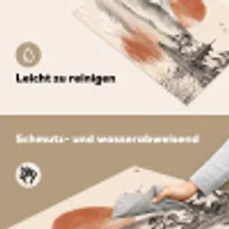 Bergtop - Meer - Bloesem Inductie beschemer met haakjes klein -ky-schoon-de