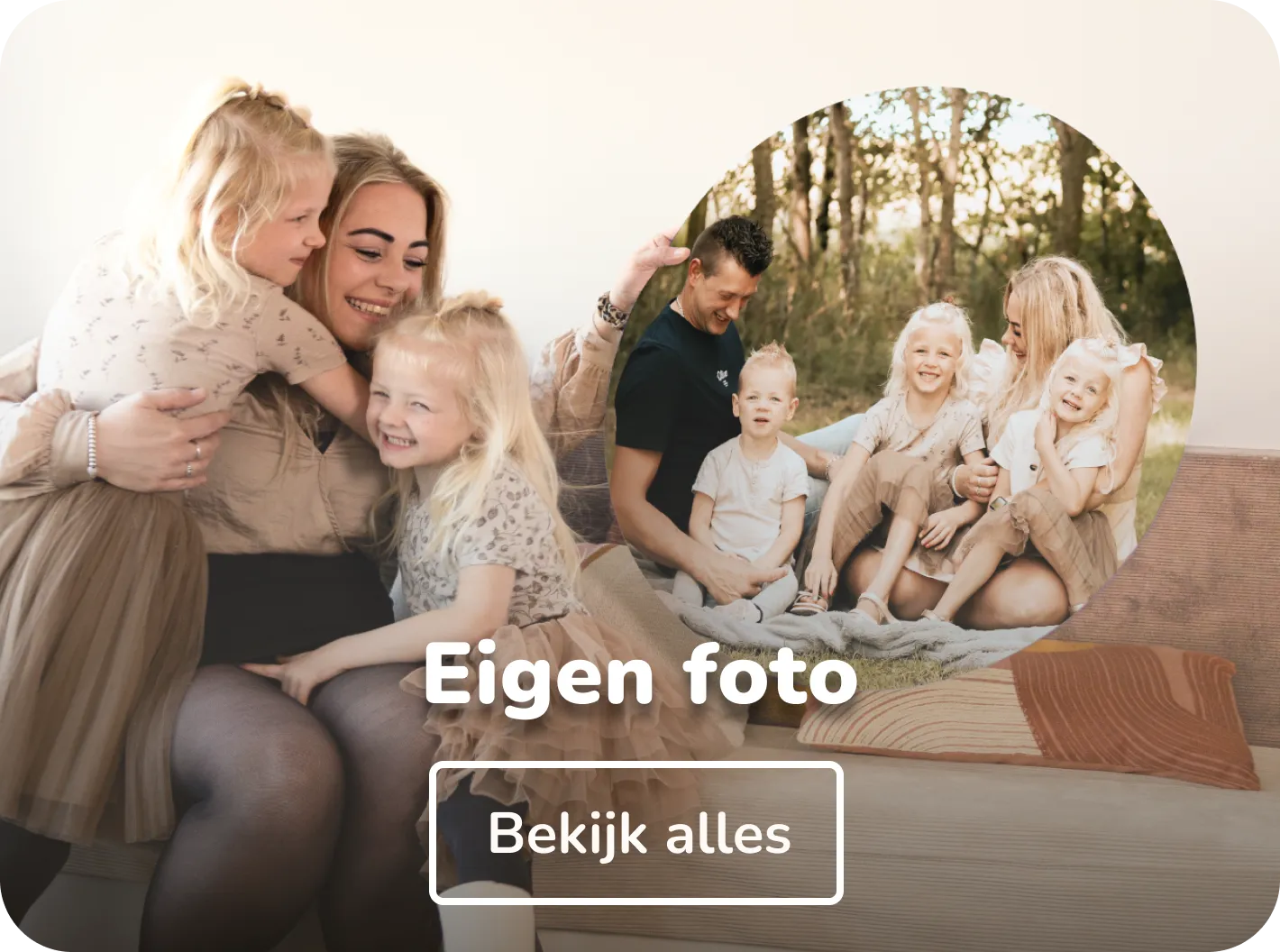 Eigen foto muurcirkel