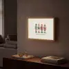 Notenkrakers - Minimalistisch - Kerst - Beige Light Box met batterij (Wandlamp) middel -sfeer1