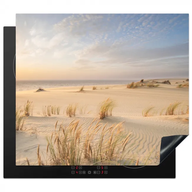 Strand - Duinen - Zomer - Natuur Inductie beschermer vinyl 3mm middel -3d