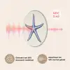 Blauwe zeester - Minimalistisch - Beige Akoestische PET Vilt - Rond klein -USP_NL