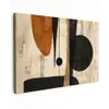 Kunst - Beige - Zwart - Modern canvas 2cm klein -z3d