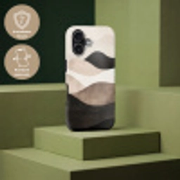 Abstract - Landschap - Golven - Crèmekleur Toughcase MagSafe Apple iPhone 17 klein -USP_PrintM_DE