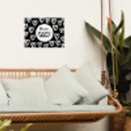 Quotes - Hé zon, ga je mee stralen? - Tekst - Zon - Zomer tuinposter los doek klein -sfeer7