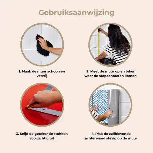 Patroon - Streep - Blauw keuken achterwand 2 middel 871 -gebruiksaanwijzing_NL