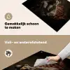 Ijsbeer - Hoed - Bril - Stoel Inductie beschemer met haakjes klein -ky-schoon-nl
