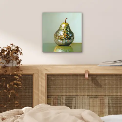 Fruit - Disco - Art - Glitter aluminium wit klein -sfeer3