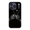 Whiskyglazen - Ijs - Spetters - Zwart Telefoonhoesje iPhone 17 Pro klein -3d