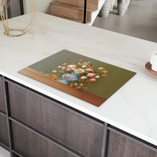 Neutral - Bloemen - Boeket - Vaas Inductie beschermer vinyl 3mm klein -sfeer8