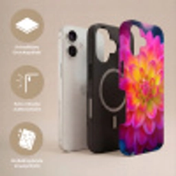 Roze - Dahlia - Kleurrijk Toughcase MagSafe Apple iPhone 17 klein -USP_Lagen_DE