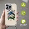 Bloemen - Gedetailleerd - Rust - Realistisch Hoesje iPhone 16 Pro Max met koord klein -sfeer2_NL