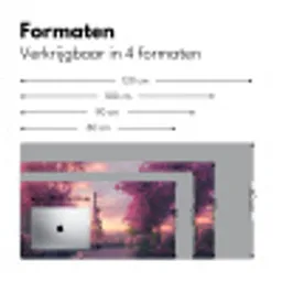 Eiffeltoren - Parijs - Roze Muismat XXL klein -sfeer5