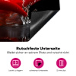 Peper - Rood - Zwart - Water - Groente Inductie beschermer vinyl 3mm klein -zzzzzzz-lf-onderkant