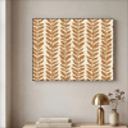 Textuur - Bladeren - Oker Textielframe zwart klein 947 -sfeer2