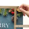 Merry Christmas - Blauw - Kerst - Winter Light Box met batterij (Wandlamp) middel -USP_websiteprintNL