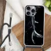Koi - Vissen - Water - Zwart Hoesje iPhone 16 Pro Max met koord klein -sfeer4