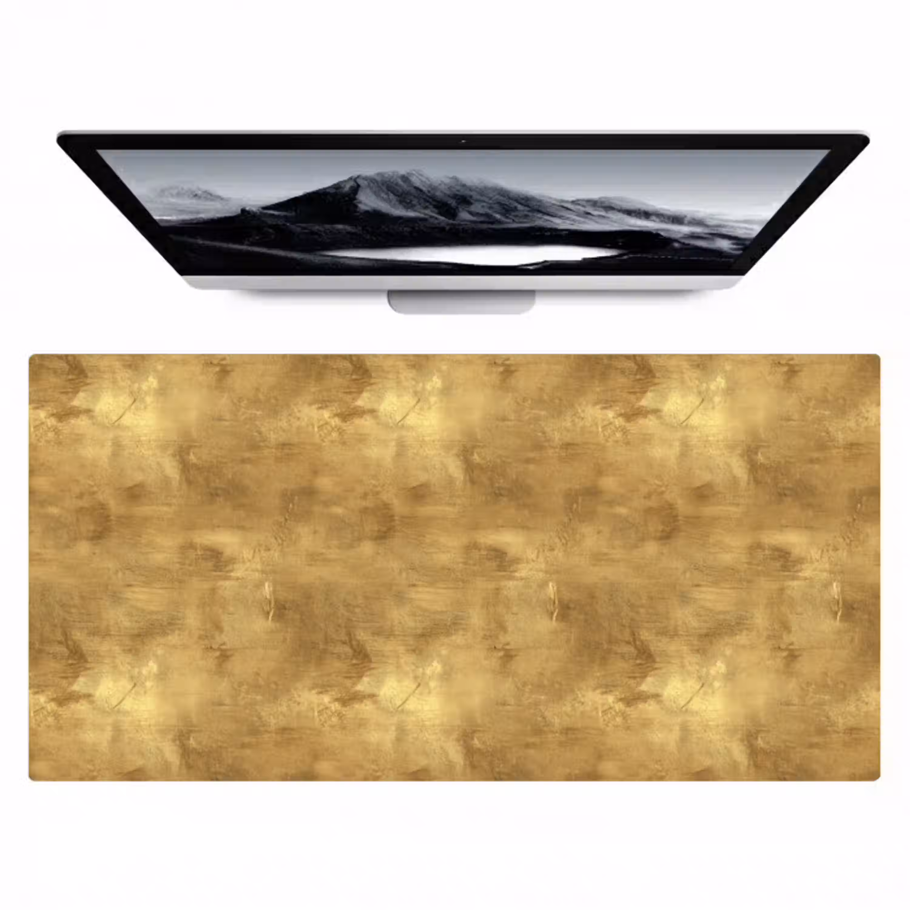 Industrieel - Textuur - Goud Muismat XXL klein 681 -zzz3d
