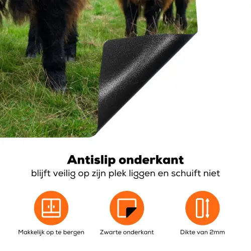 Duo van de Weide Inductie beschermer vinyl 3mm klein -zzzzzzz-td-onderkant
