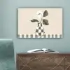 Vaas - Geruit - Groen - Bloem canvas 2cm klein -sfeer4