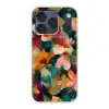 Harmonieus - Abstracte bloemen - Warme tinten Telefoonhoesje iPhone 17 Pro klein -3d
