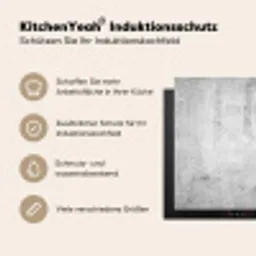 Verweerde Beton Textuur Inductie beschermer vinyl 3mm middel -tsfeer2_DE
