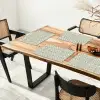 Krulornament - Tegel - Groen Placemat vinyl groot 368 -zzsfeer4_Kitchenyeah-website