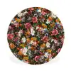 Bloemen - Vlinder - Design - Kunst - Abstract - Schilderij - Oude meesters Wandcirkel kunststof plaat 5mm dik klein -3d