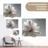 Bloem - Wit - Neutraal tuinposter los doek klein -Xsfeer9_DE