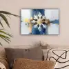 Abstract - Winter - Sneeuwvlok - Sneeuw - Goud canvas 2cm klein -sfeer1